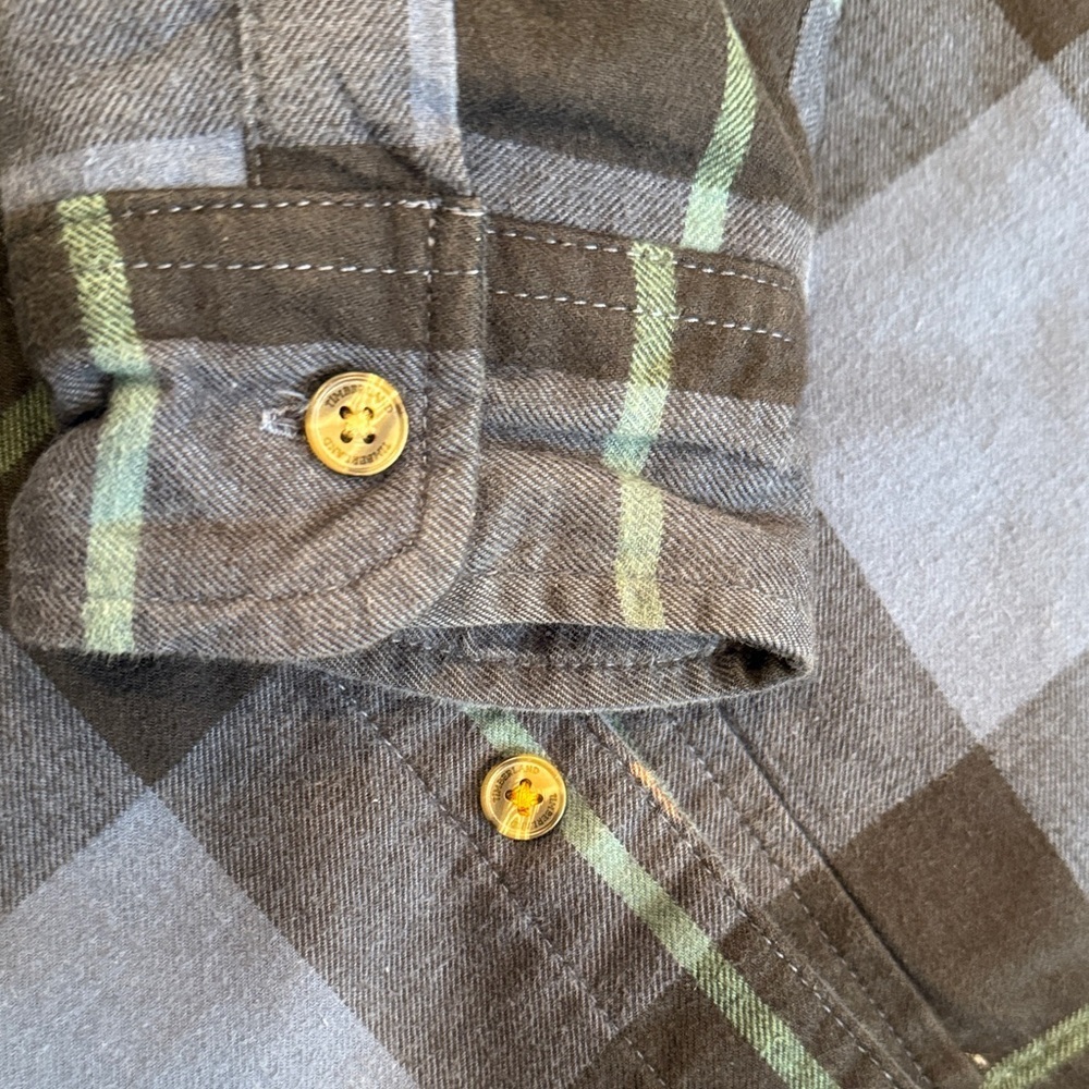 Timberland Blue and Black Plaid Shirt Jacket - Picture 7 of 14